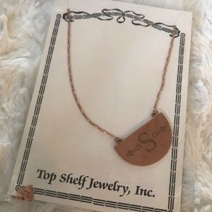 “S” Arrow initial necklace